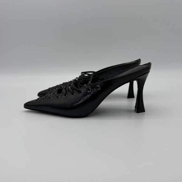 Steve Madden Lacelle Black Leather Multi-Strap Flats - Women's Size 6 - NWT - Picture 4 of 7